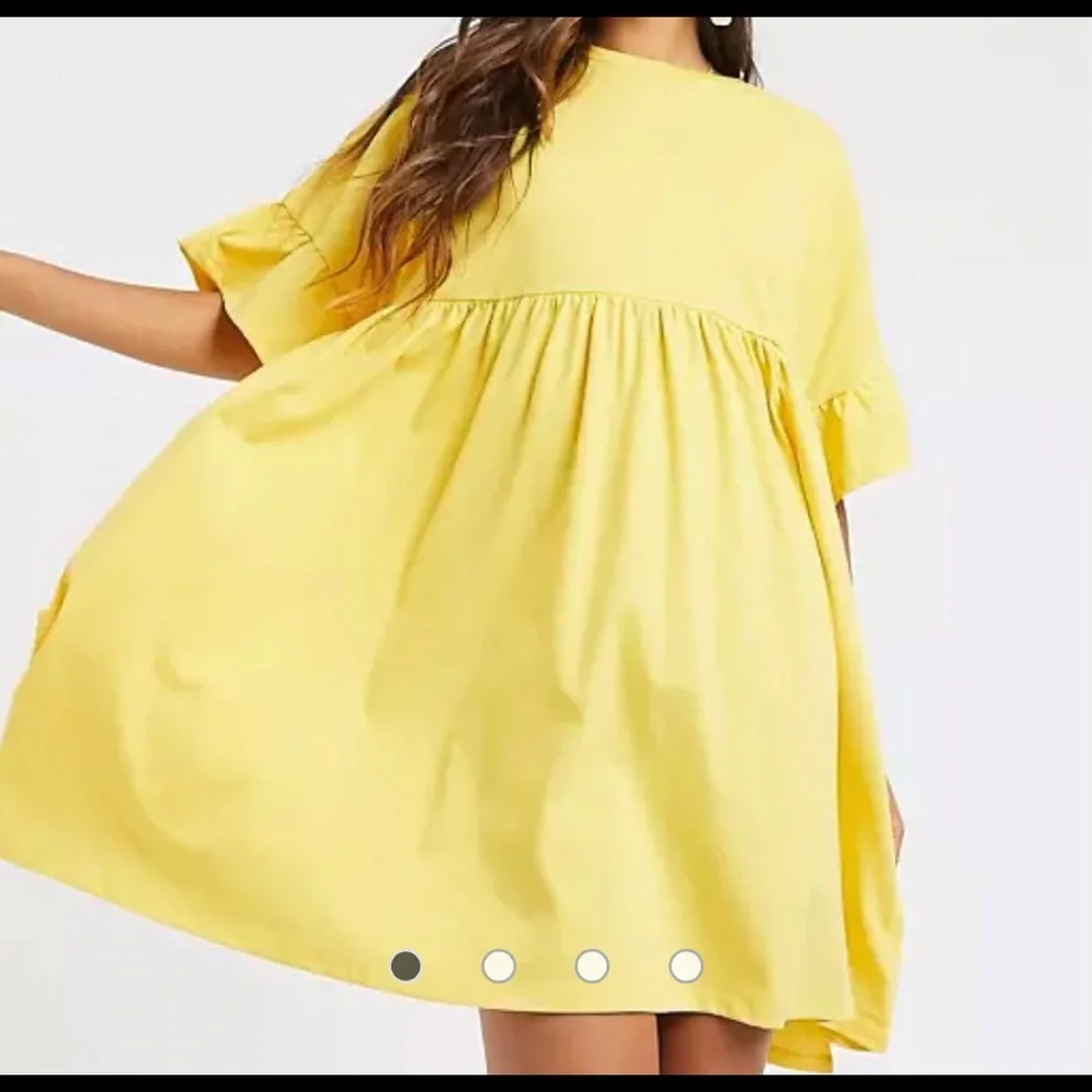 ASOS Oversized Smock Yellow Dress Size 6 - Picture 1 of 2